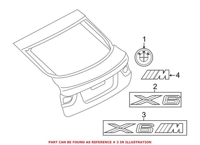 BMW Hatch Emblem - Rear 51148057983